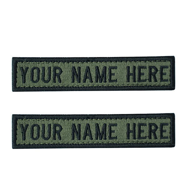 Embroidered Army Name Tab for Combat Dress - Set of 2 Personalised