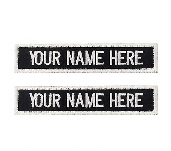 Embroidered Army Name Tab for Combat Dress (Dress No 7) - Set of 2 Personalised ARMED DRESS